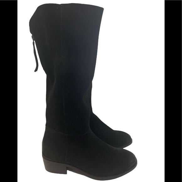 - Naughty Monkey Black Stride Chelsea Suede Leather High Rider Burnished Boot - Picture 5 of 14